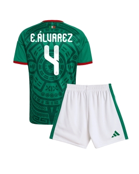 Billige Fotballdrakt Mexico Edson Alvarez #4 Replika Hjemmedraktsett Barn VM 2026 Kortermet (med bukser)